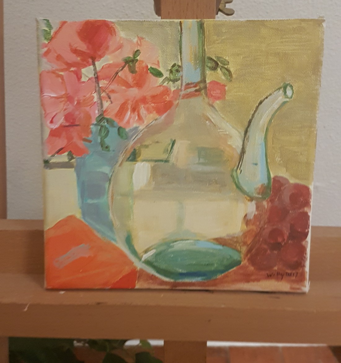 Bloemen en glas